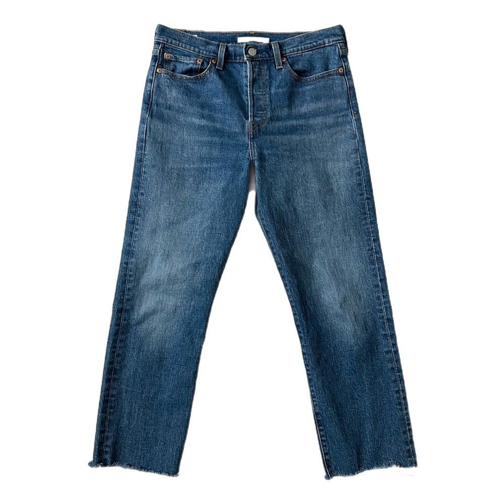 Levi's Women Straight Leg Jeans - Dark Blue Denim